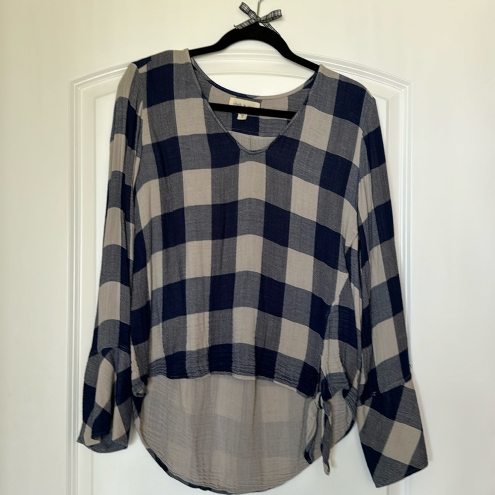 Cloth & Stone flannel top, Small